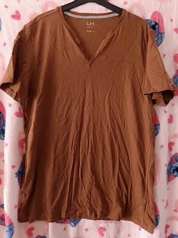 T-shirt marrob col en v taille L