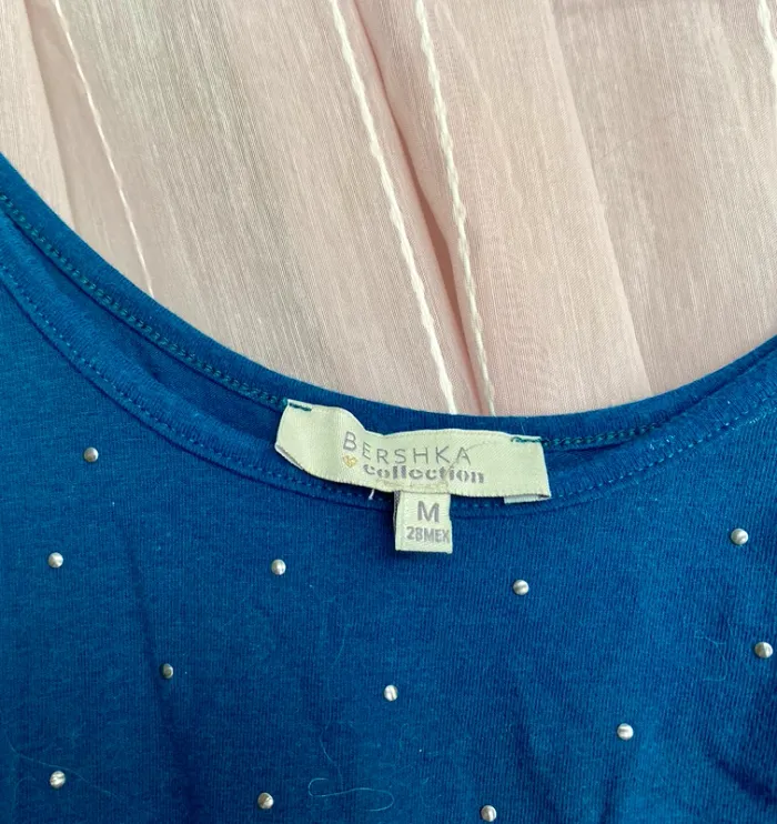 # maillot body bleu, taille M, Bershka# - photo numéro 2