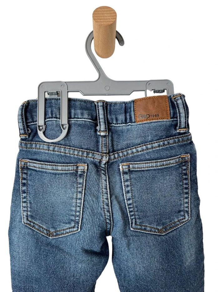Pantalon doublé bleu denim - baby Gap 18-24 mois - photo numéro 5