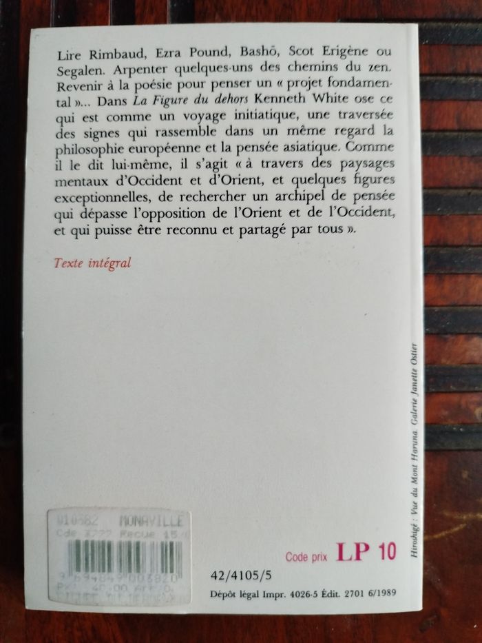 La figure du dehors - photo numéro 2