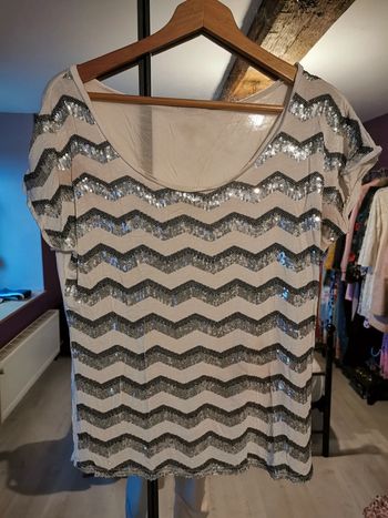 Tee shirt paillettes