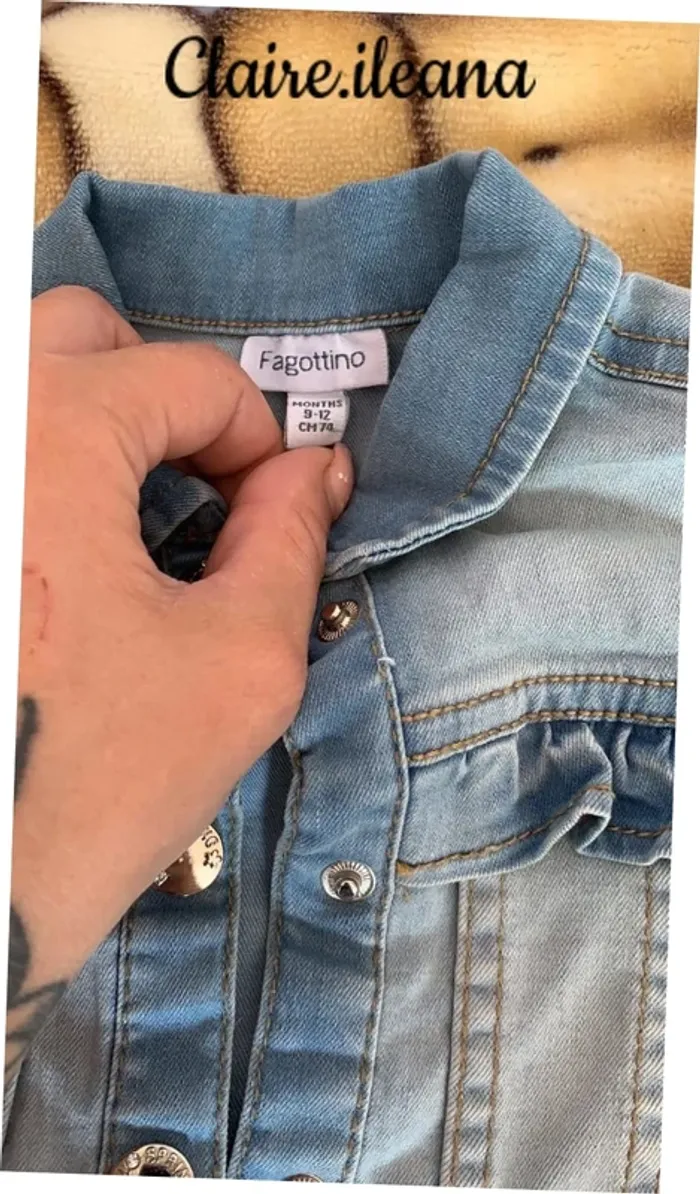 🛑veste en jean 9 mois 🛑 - photo numéro 4