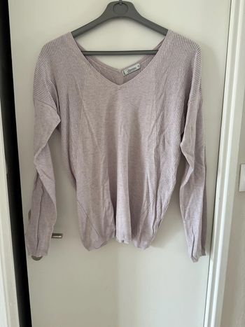 Pull femme haut couleur rose mauve taille M Premaman maternité grossesse enceinte très bon état