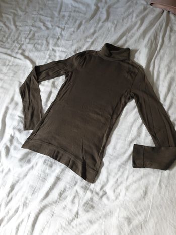 Sous pull col roulé kaki taille S marque Camaïeu