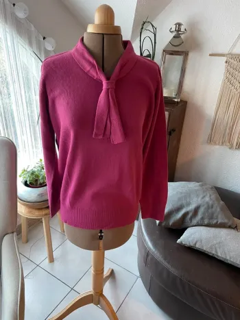 Pull femme col châle T40