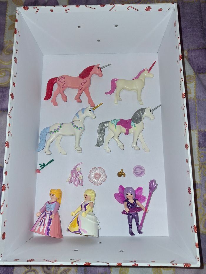 Lot playmobil licornes princesses fée - photo numéro 2