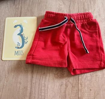 Short garçon 3 mois