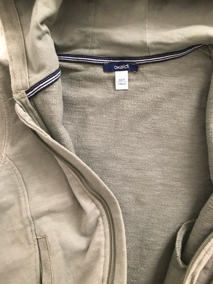 Veste à capuche 6 Ans Vert sapin - photo numéro 4