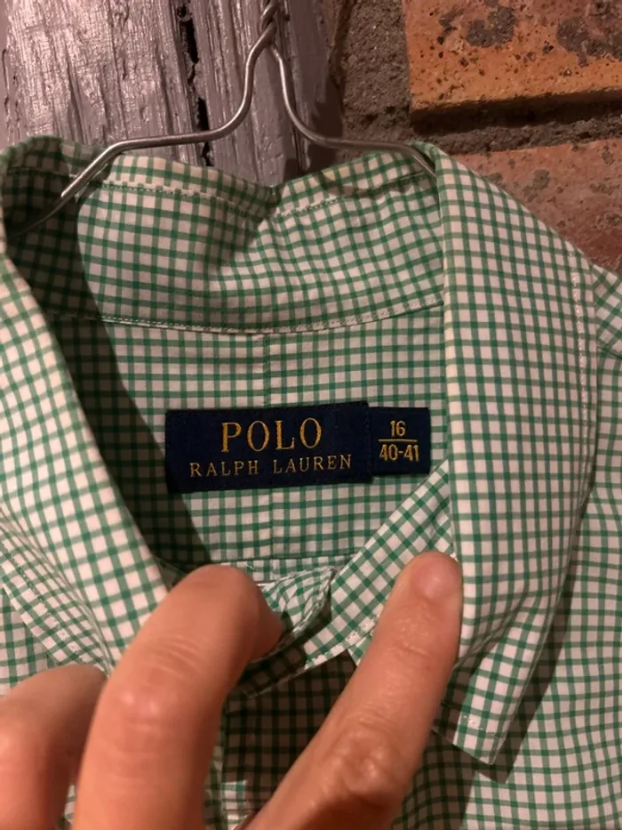 Chemise à carreaux homme, taille L, Ralph Lauren - photo numéro 3