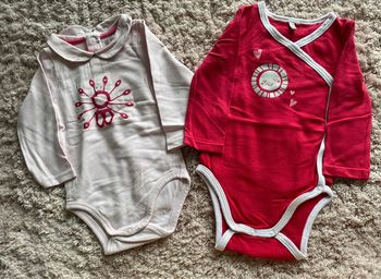 Lot de 2 bodies Obaïbi et Orchestra 3 mois