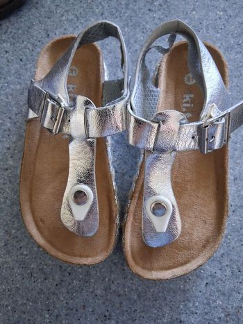 Sandale nu-pieds gris " P- 31"