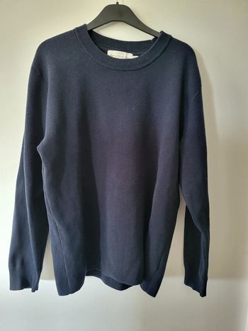 HetM- pull en coton bleu marine XL