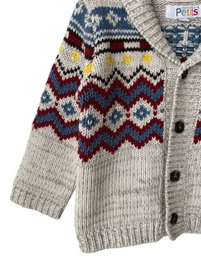 Gilet jacquard -La compagnie des petits 24 mois - photo numéro 3