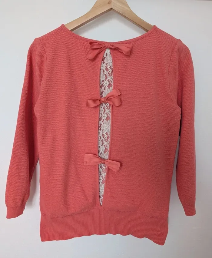 Pull maille en coton - photo numéro 2