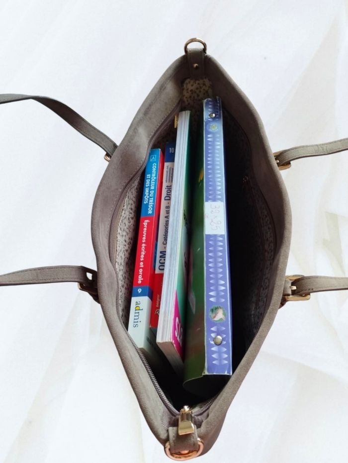 Cabas taupe Flora Co - photo numéro 4