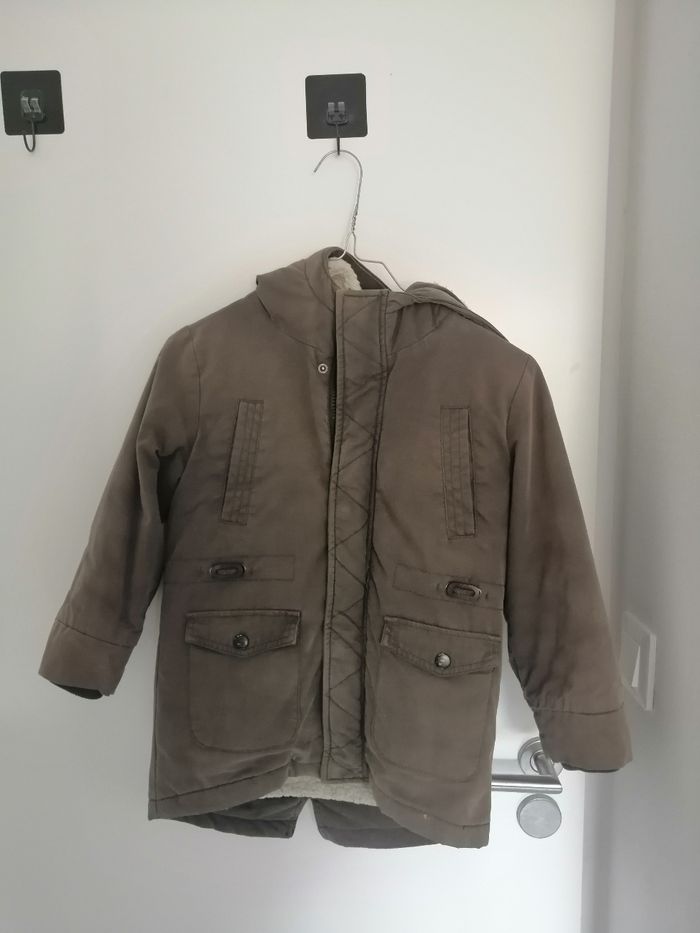 Menteau a capuche kaki hiver - photo numéro 3