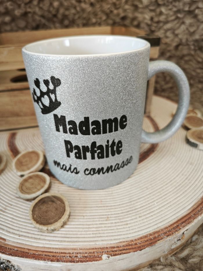 Tasse Glitter Argenté Madame Parfaite - photo numéro 5