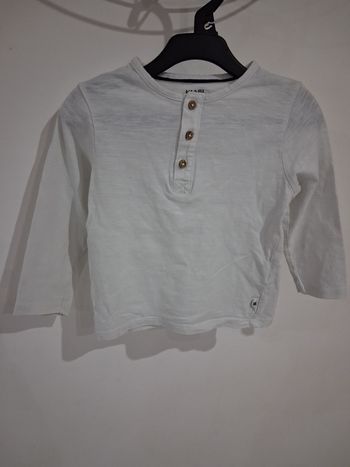 T-shirt manches longue blanc