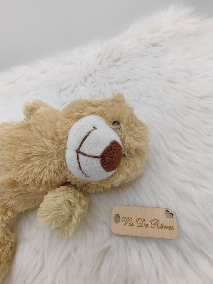 Doudou peluche Ours Beige Embrace Elgate - photo numéro 2