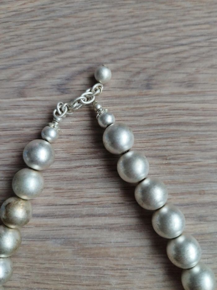 Collier argenté fleur - photo numéro 9