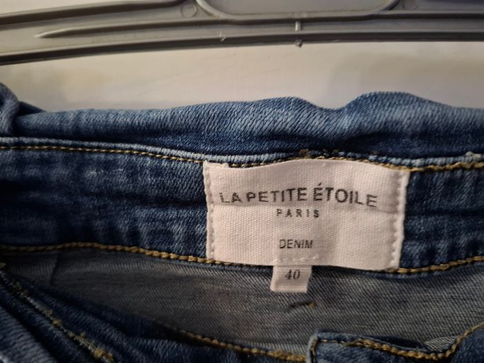 Jupe en jean la petite étoile paris taille 38 sur l'étiquette taille 40 mesure dans l'annonce - photo numéro 5