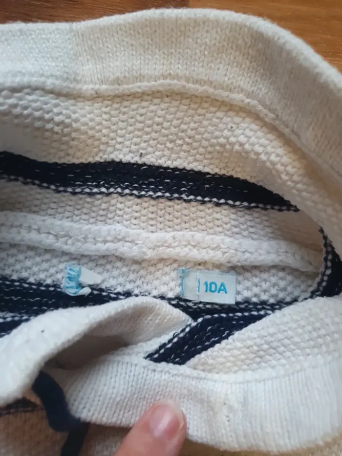 pull marinière gemo 10 ans - photo numéro 3