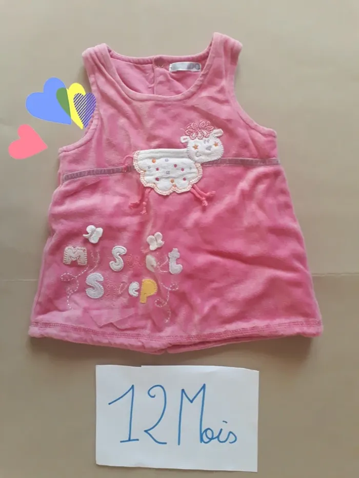 Robe SM (velours) 12 Mois