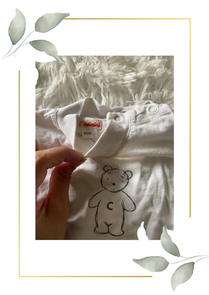 Tee-shirts 3 mois 🐶 catimini - photo numéro 2