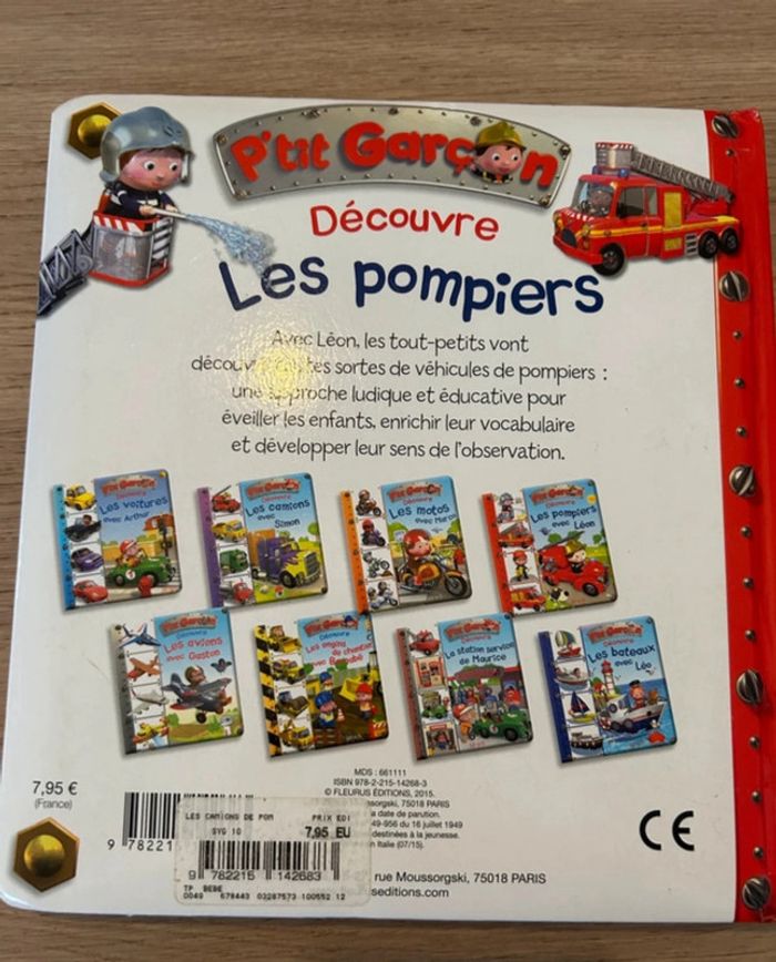 Découvre les pompiers p’tits garçons lampe livre grand - photo numéro 6