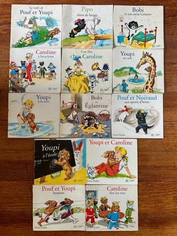 Caroline Câlin - Lot de 13 livres bd albums Pierre Probst Hachette anciens vintage
