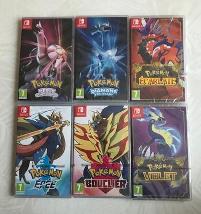 Pokémon - Nintendo Switch (Lot de 6 Jeux)