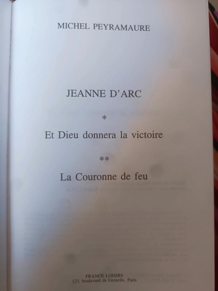 Livre Jeanne d'Arc Michel Puyramaure - photo numéro 2