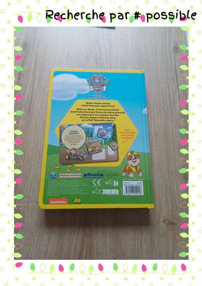 Livre puzzle pat patrouille - photo numéro 6