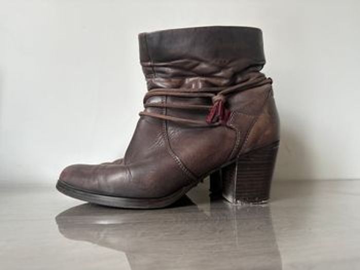 Bottines marron Tamaris - 40 - à rénover - photo numéro 1