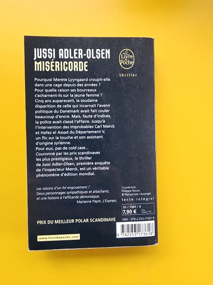 Livre de poche "miséricorde" de Jussi Adler-Olsen - photo numéro 2