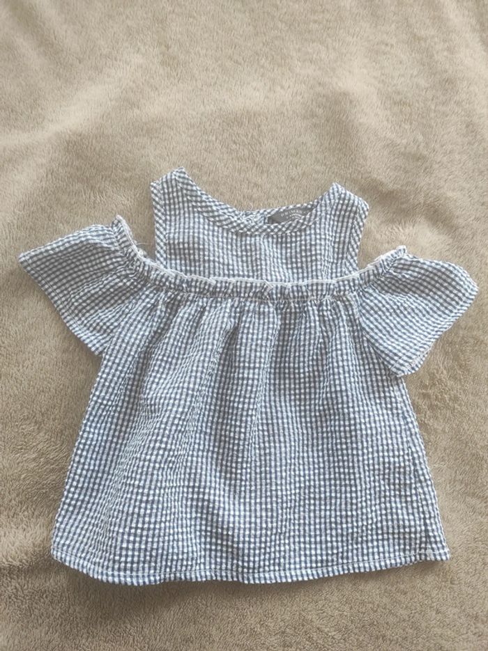 Haut été vichy fille 3/4 ans 104 cm