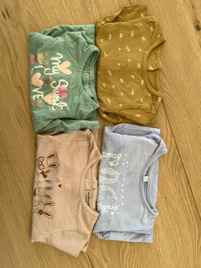 Lot 4 t-shirts manches longues - 3m - photo numéro 9
