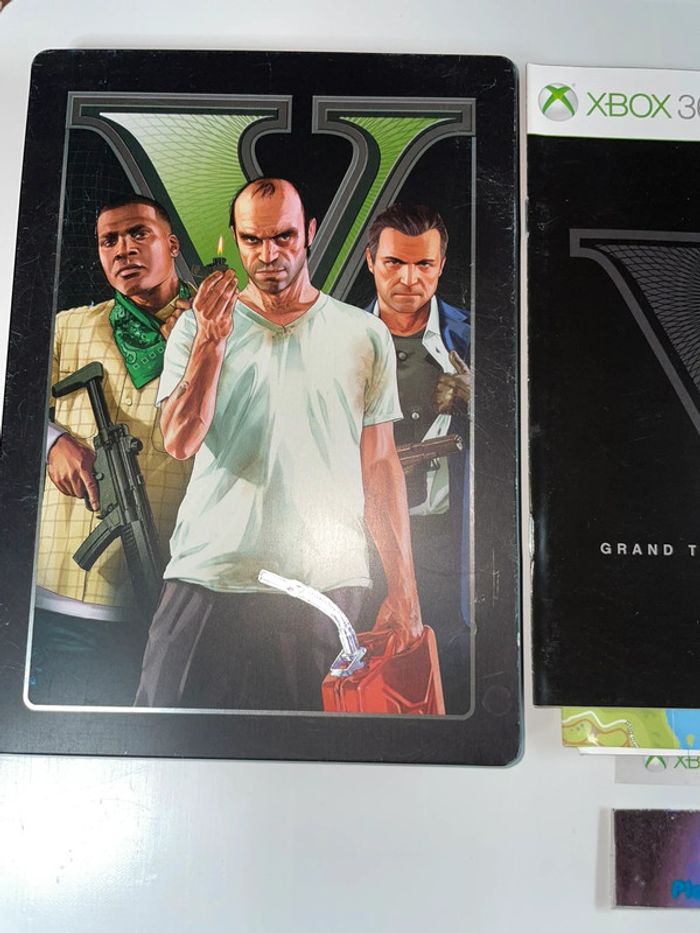 GTA V - Xbox 360 Complet Version Française Steelbook Microsoft - photo numéro 2
