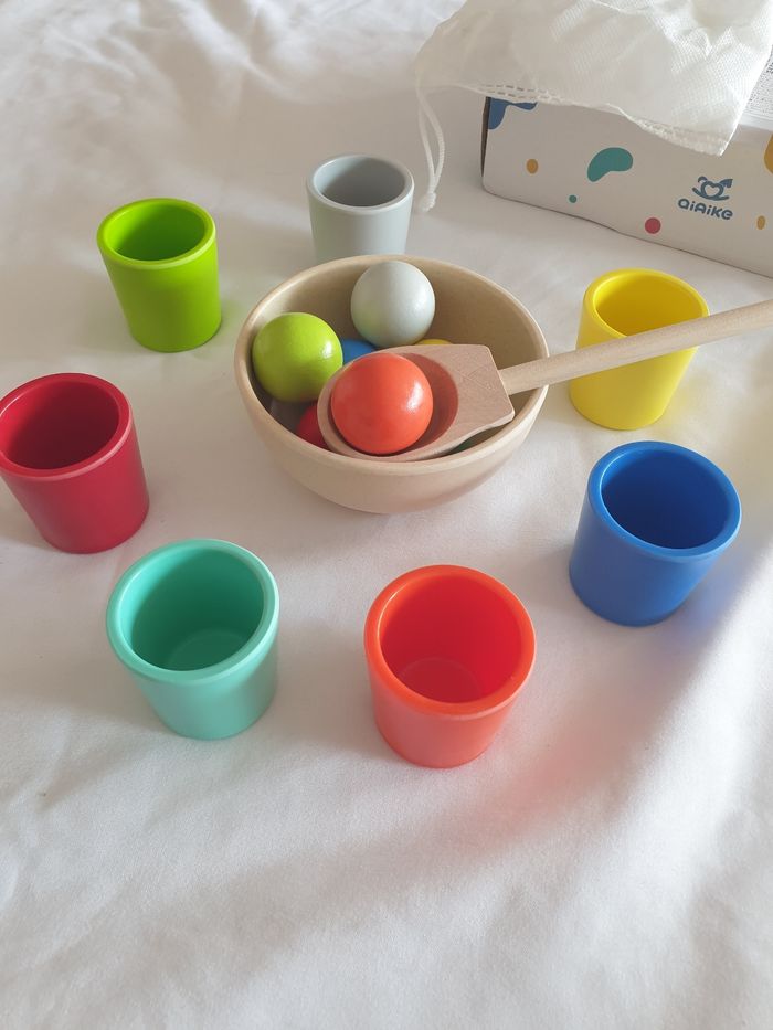Tri couleurs bols balles Montessori