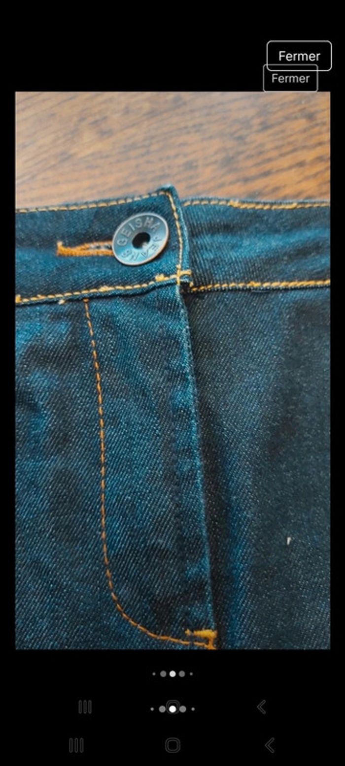 Magnifique Jupe en jeans Geisha taille M - photo numéro 11