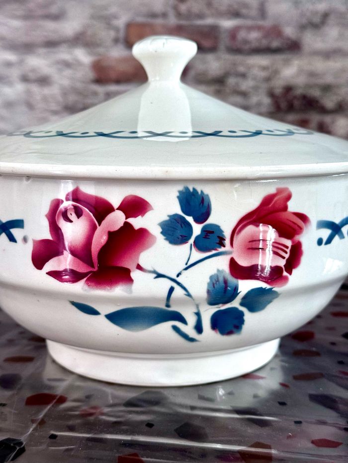 Magnifique soupière 🌺 vintage Digoin Sarreguemines - photo numéro 2