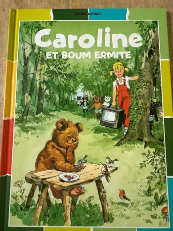 TBE - Caroline et Boum ermite bords damiers couleurs livre bd album Pierre Probst