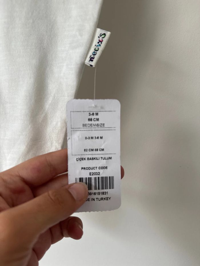👶 pyjama fin bébé fille - 3 - 6 mois - 68 cm- necix’s- neuf avec étiquette - photo numéro 4