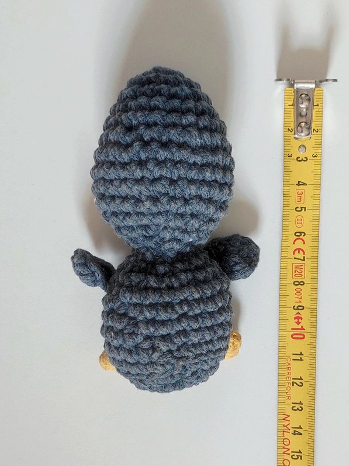 Canard  gris amigurumi 🇫🇷 Fabrication Artisanale - photo numéro 2