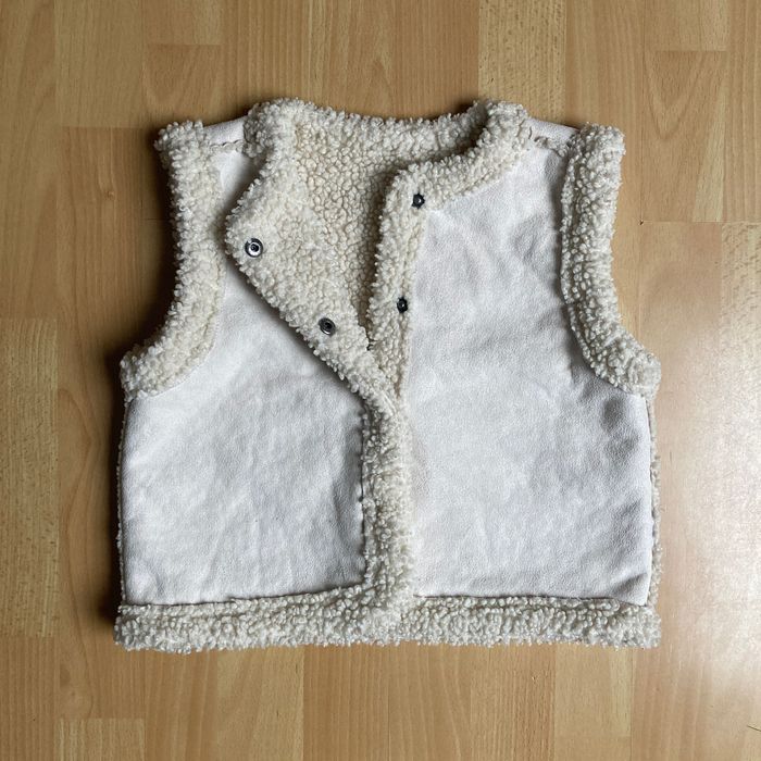 Gilet sans manches Sherpa HEMA – Écru – 7‑8 ans (122/128 cm) - photo numéro 2