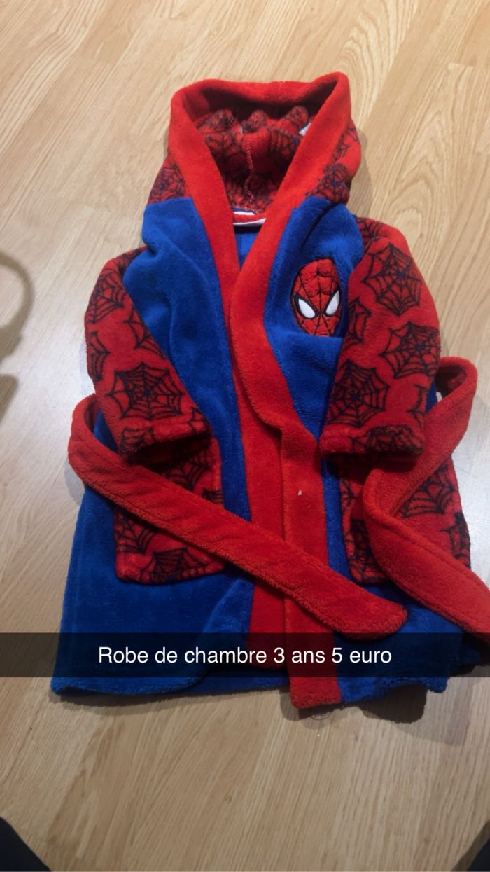 Robe de chambre spider man