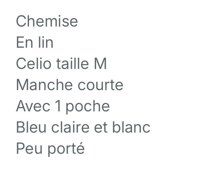 Chemise en lin Celio - photo numéro 7
