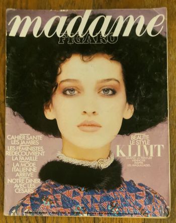 Ancien magazine Madame figaro 1986 N°12908 vintage