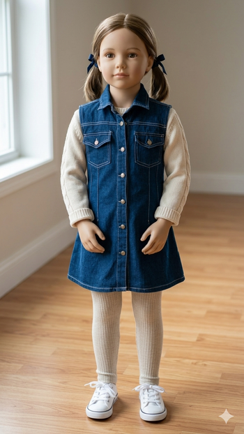 robe facon jean Taille 6 ans sans manche neuve