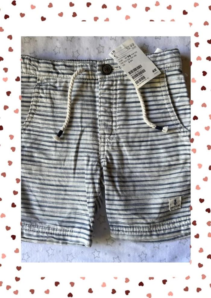 Short garçon 3 ans neuf avec étiquette